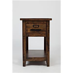 One Drawer Chairside Table
